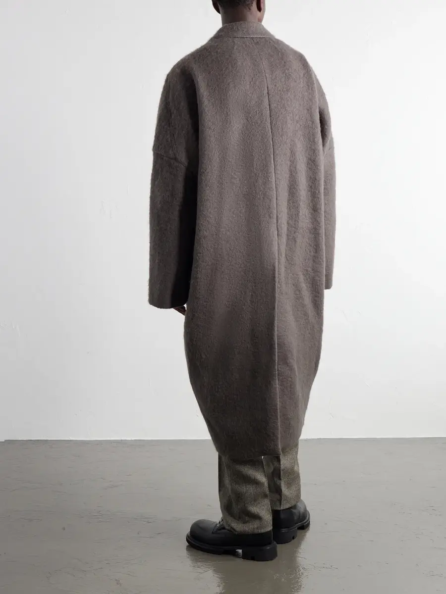 Rick Owens Poiret Alpaca and Wool-Blend Coat - Men | Thumbnail 4 Rick Owens Poiret Alpaca and Wool-Blend Coat - Men | Thumbnail 4