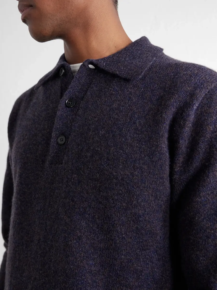 Sunspel Wool Polo Shirt - Men | Thumbnail 5
