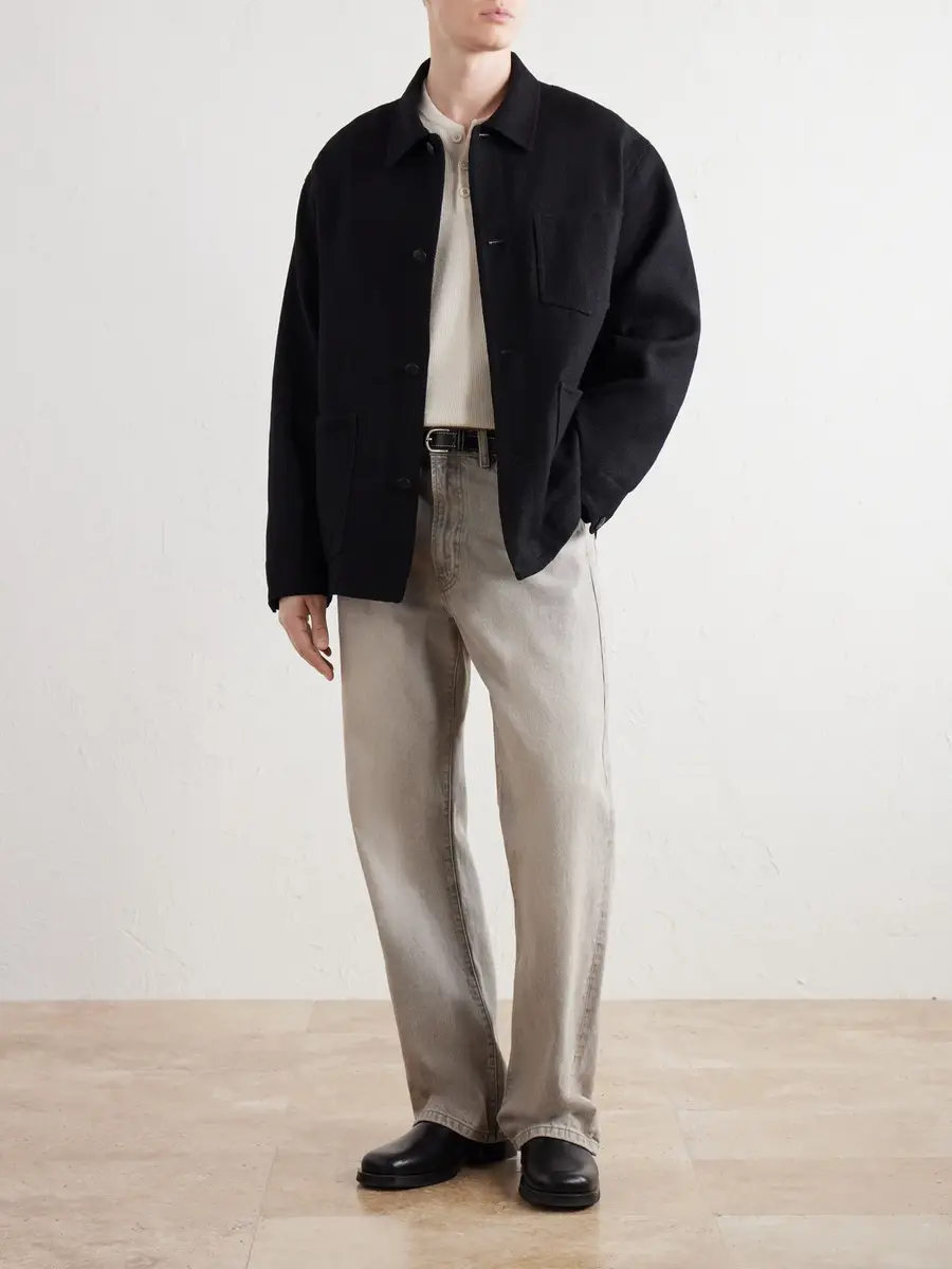 Visvim Baker Textured Wool and Linen-Blend Jacket - Men | Thumbnail 2