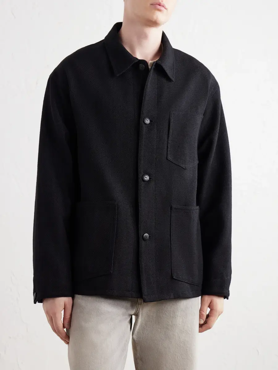 Visvim Baker Textured Wool and Linen-Blend Jacket - Men | Thumbnail 3
