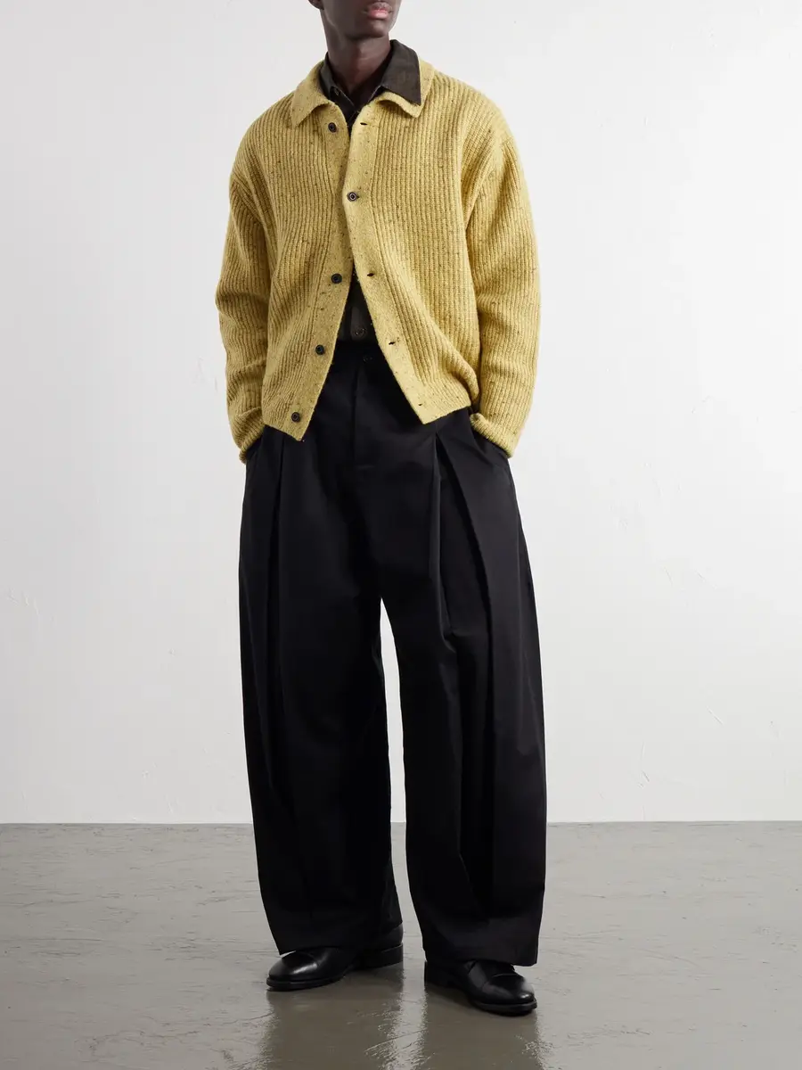 SAGE NATION Wide-Leg Pleated Cotton-Drill Trousers - Men | Thumbnail 2 SAGE NATION Wide-Leg Pleated Cotton-Drill Trousers - Men | Thumbnail 2