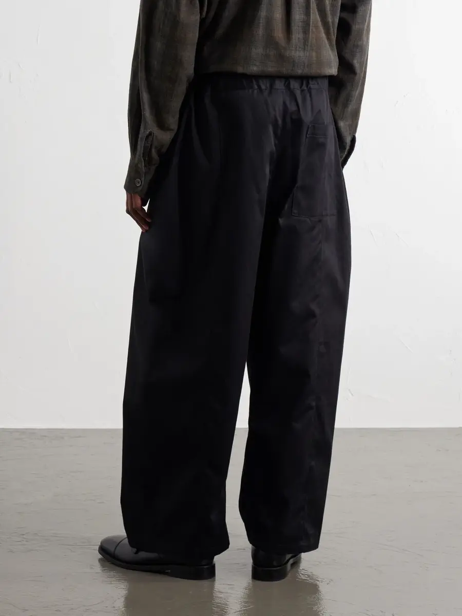 SAGE NATION Wide-Leg Pleated Cotton-Drill Trousers - Men | Thumbnail 4 SAGE NATION Wide-Leg Pleated Cotton-Drill Trousers - Men | Thumbnail 4