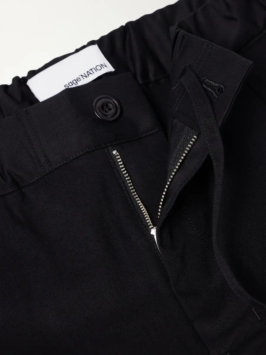 SAGE NATION Wide-Leg Pleated Cotton-Drill Trousers - Men | Thumbnail 6 SAGE NATION Wide-Leg Pleated Cotton-Drill Trousers - Men | Thumbnail 6