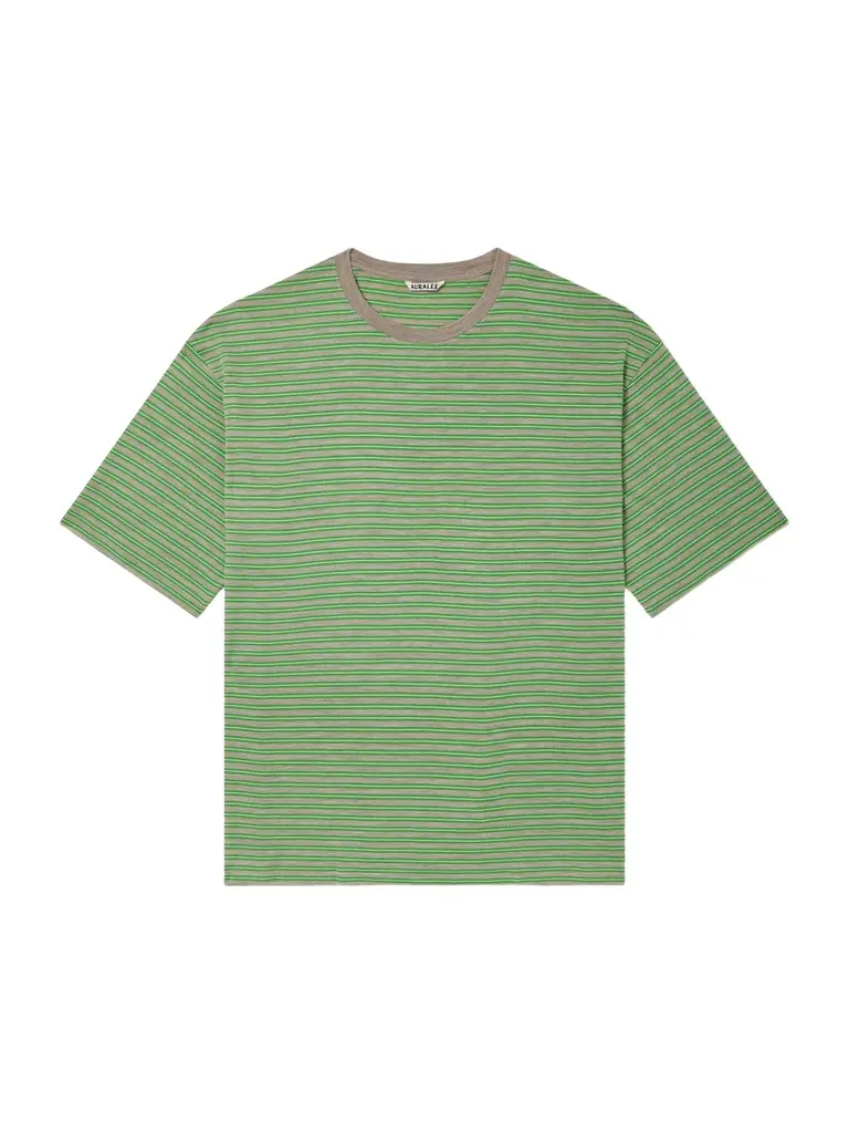Auralee Striped Wool-Jersey T-Shirt - Men