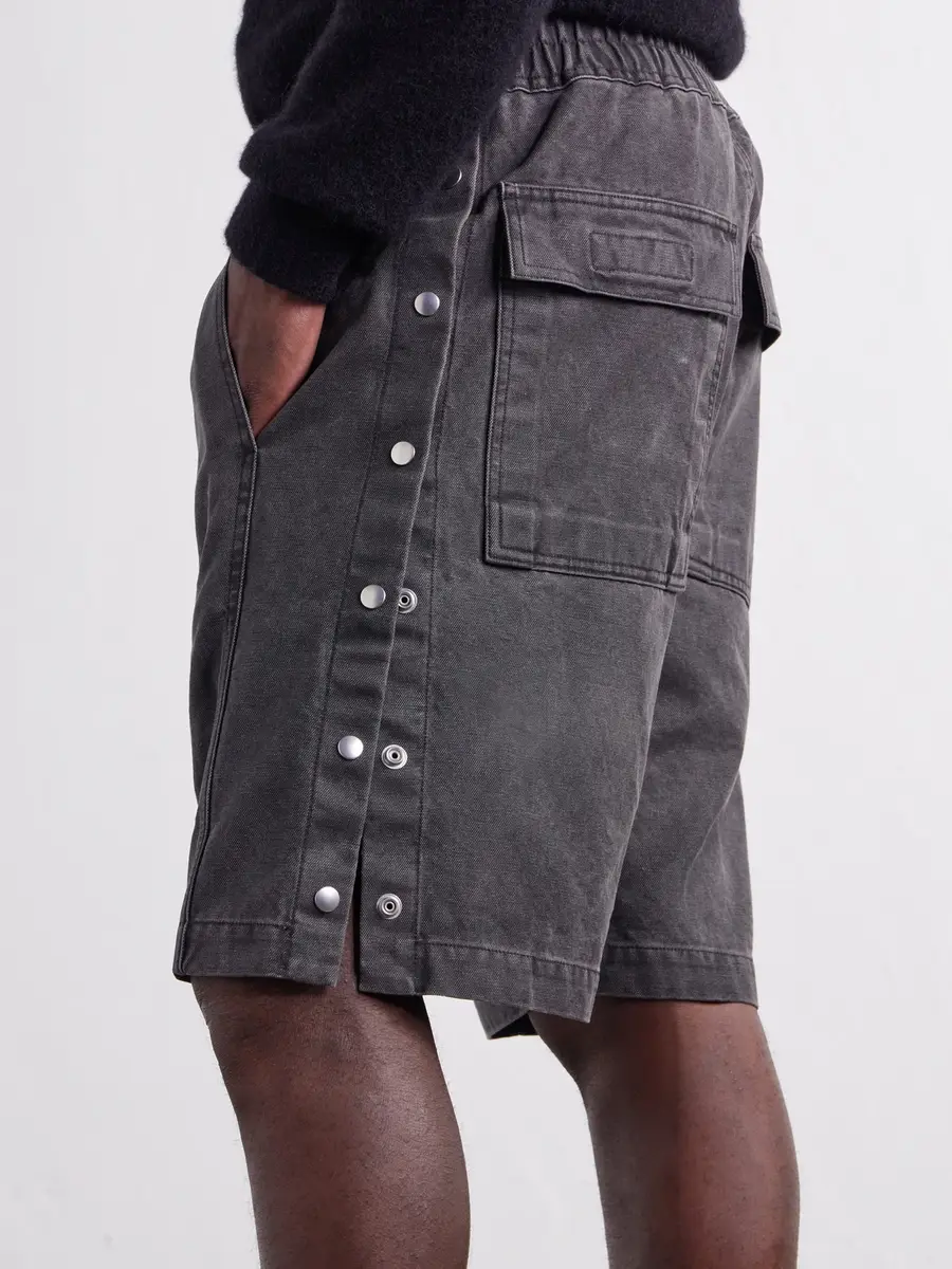 DRKSHDW by Rick Owens Pusher Straight-Leg Cotton-Canvas Shorts - Men | Thumbnail 5 DRKSHDW by Rick Owens Pusher Straight-Leg Cotton-Canvas Shorts - Men | Thumbnail 5