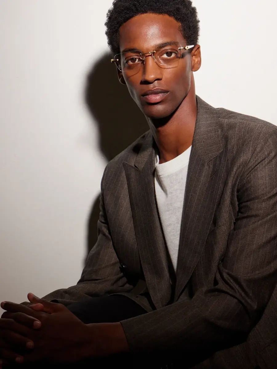 Cartier Eyewear Motifs de Cartier D-Frame Gold and Silver-Tone Titanium Glasses - Men | Thumbnail 2