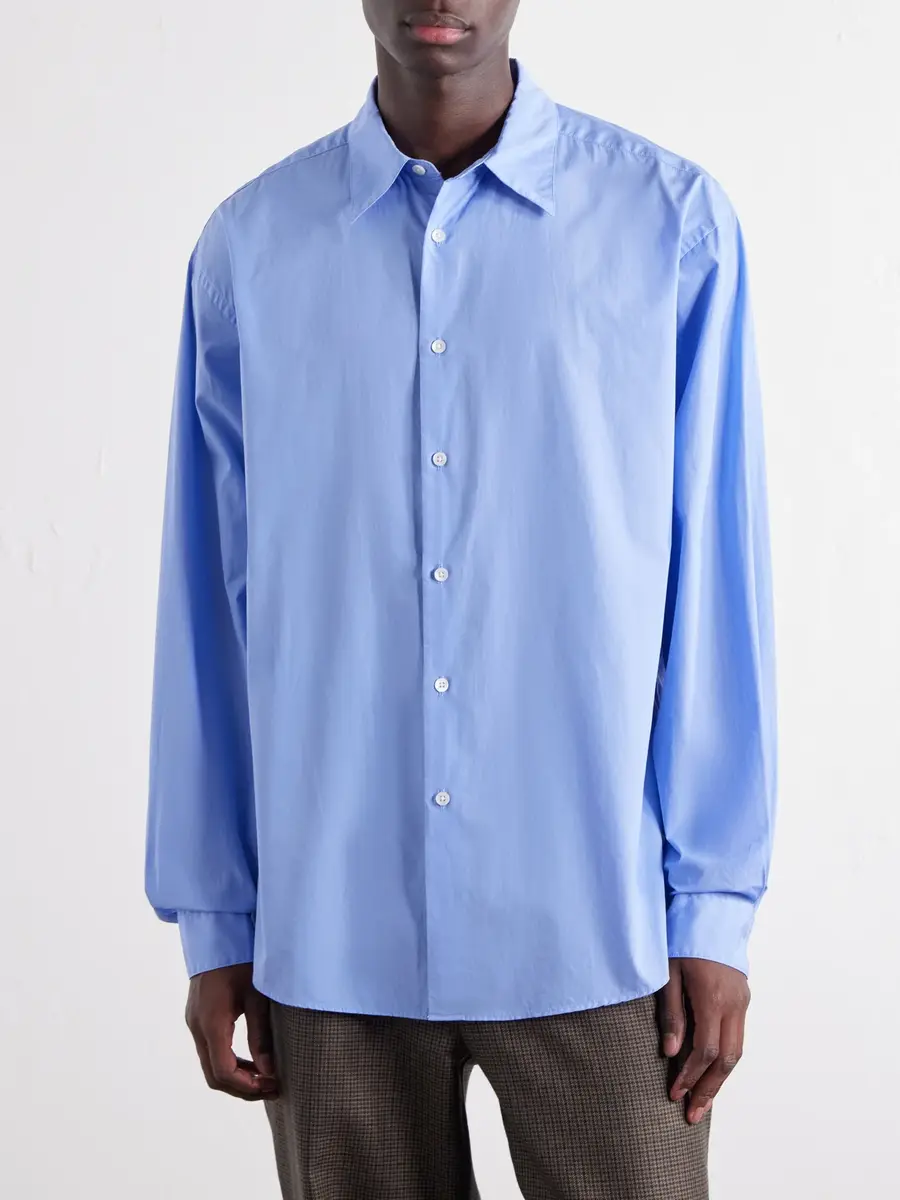 YOKE Classic-Collar Cotton-Poplin Shirt - Men | Thumbnail 3 YOKE Classic-Collar Cotton-Poplin Shirt - Men | Thumbnail 3