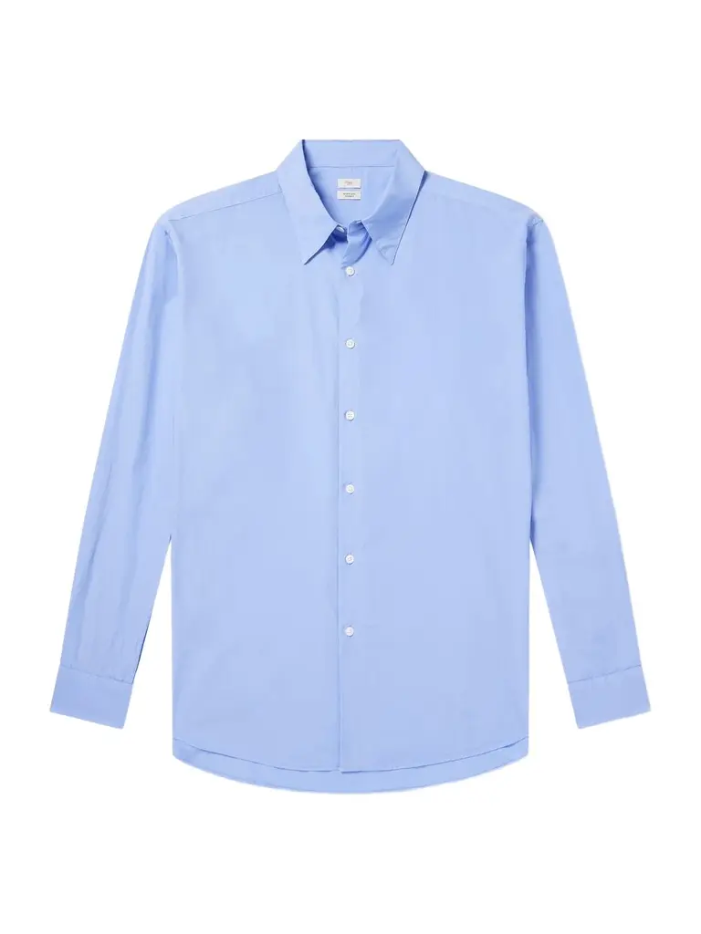 YOKE Classic-Collar Cotton-Poplin Shirt - Men