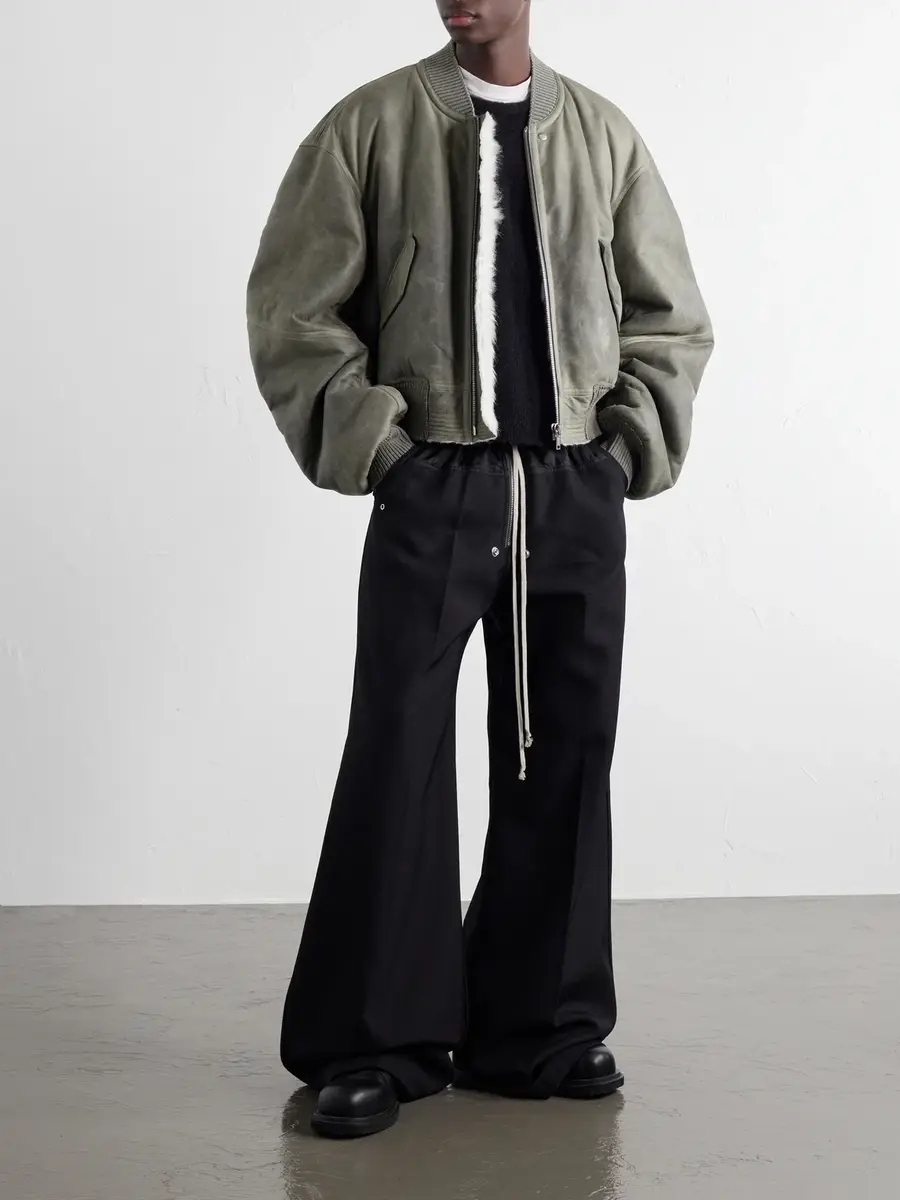 Rick Owens Secchia Shearling Bomber Jacket - Men | Thumbnail 2 Rick Owens Secchia Shearling Bomber Jacket - Men | Thumbnail 2