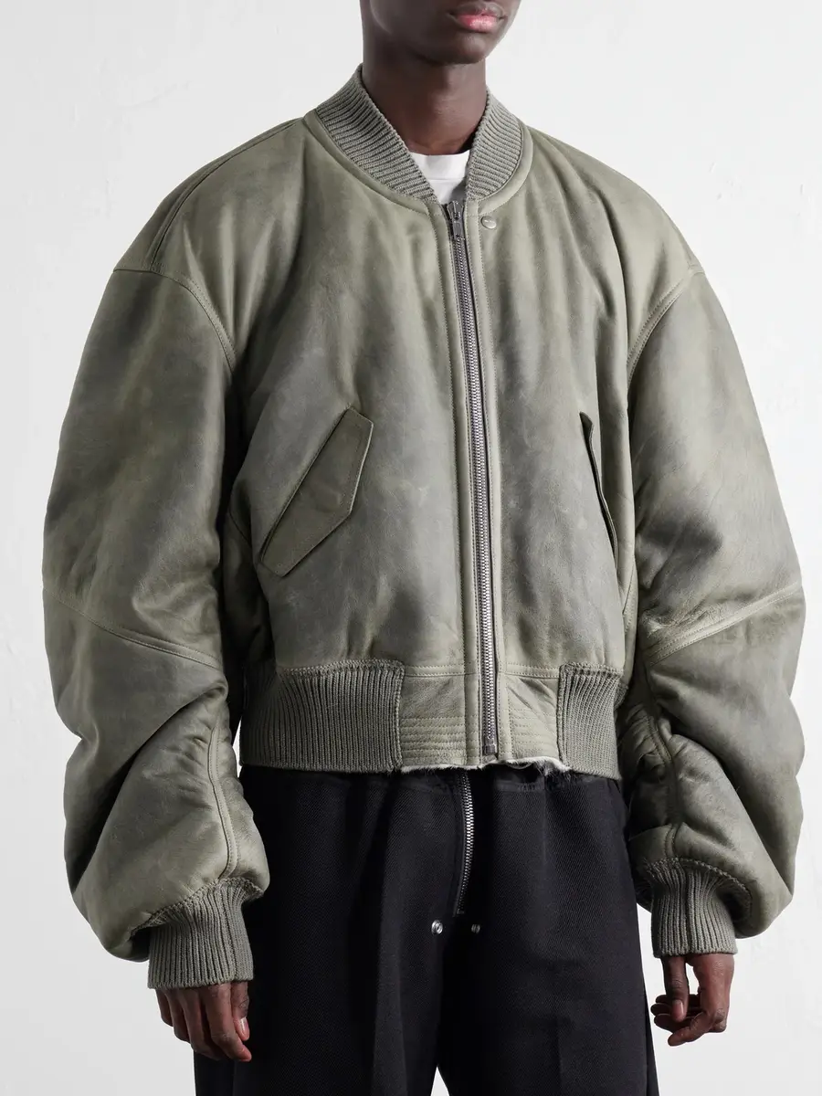 Rick Owens Secchia Shearling Bomber Jacket - Men | Thumbnail 3 Rick Owens Secchia Shearling Bomber Jacket - Men | Thumbnail 3