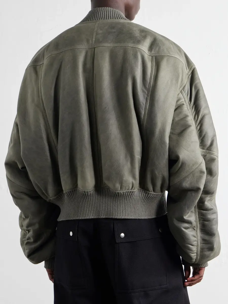 Rick Owens Secchia Shearling Bomber Jacket - Men | Thumbnail 4 Rick Owens Secchia Shearling Bomber Jacket - Men | Thumbnail 4