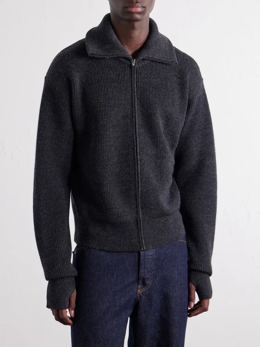 Lemaire Wool Zip-Up Cardigan - Men | Thumbnail 3 Lemaire Wool Zip-Up Cardigan - Men | Thumbnail 3