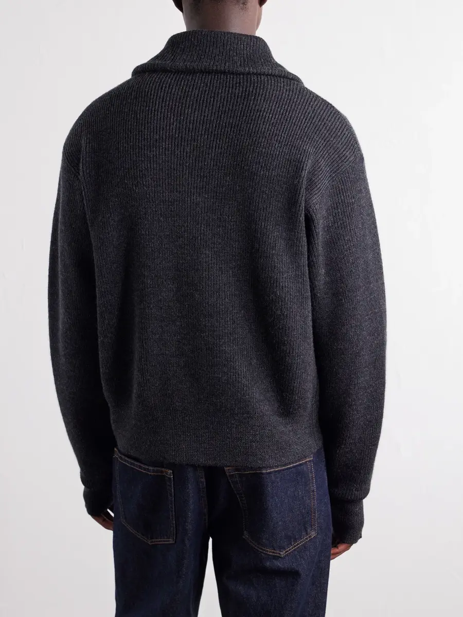 Lemaire Wool Zip-Up Cardigan - Men | Thumbnail 4 Lemaire Wool Zip-Up Cardigan - Men | Thumbnail 4