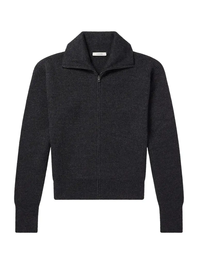 Lemaire Wool Zip-Up Cardigan - Men