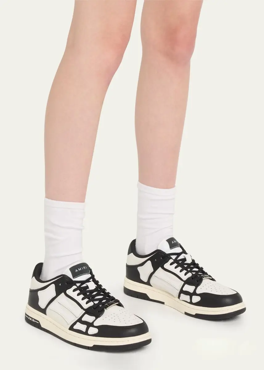 AMIRI Skel Bicolor Leather Low-Top Sneakers | Thumbnail 2 AMIRI Skel Bicolor Leather Low-Top Sneakers | Thumbnail 2