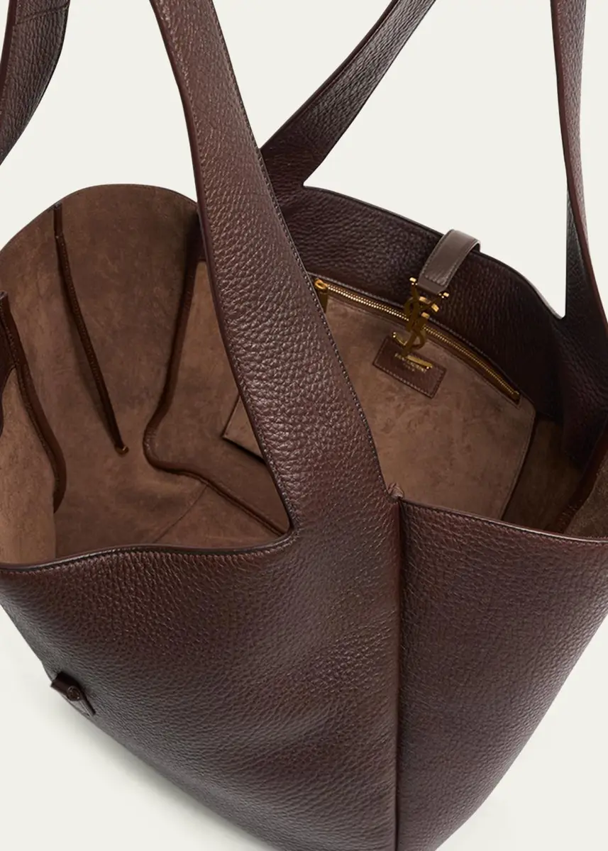 Saint Laurent Le 5 À 7 Bea YSL Tote Bag in Deer Leather | Thumbnail 4 Saint Laurent Le 5 À 7 Bea YSL Tote Bag in Deer Leather | Thumbnail 4