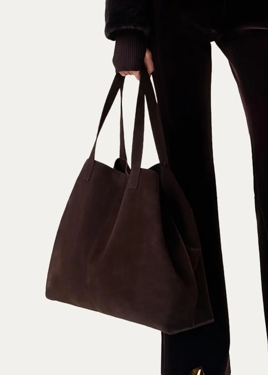 Akris Ai Large Slouchy Suede Tote Bag | Thumbnail 6 Akris Ai Large Slouchy Suede Tote Bag | Thumbnail 6