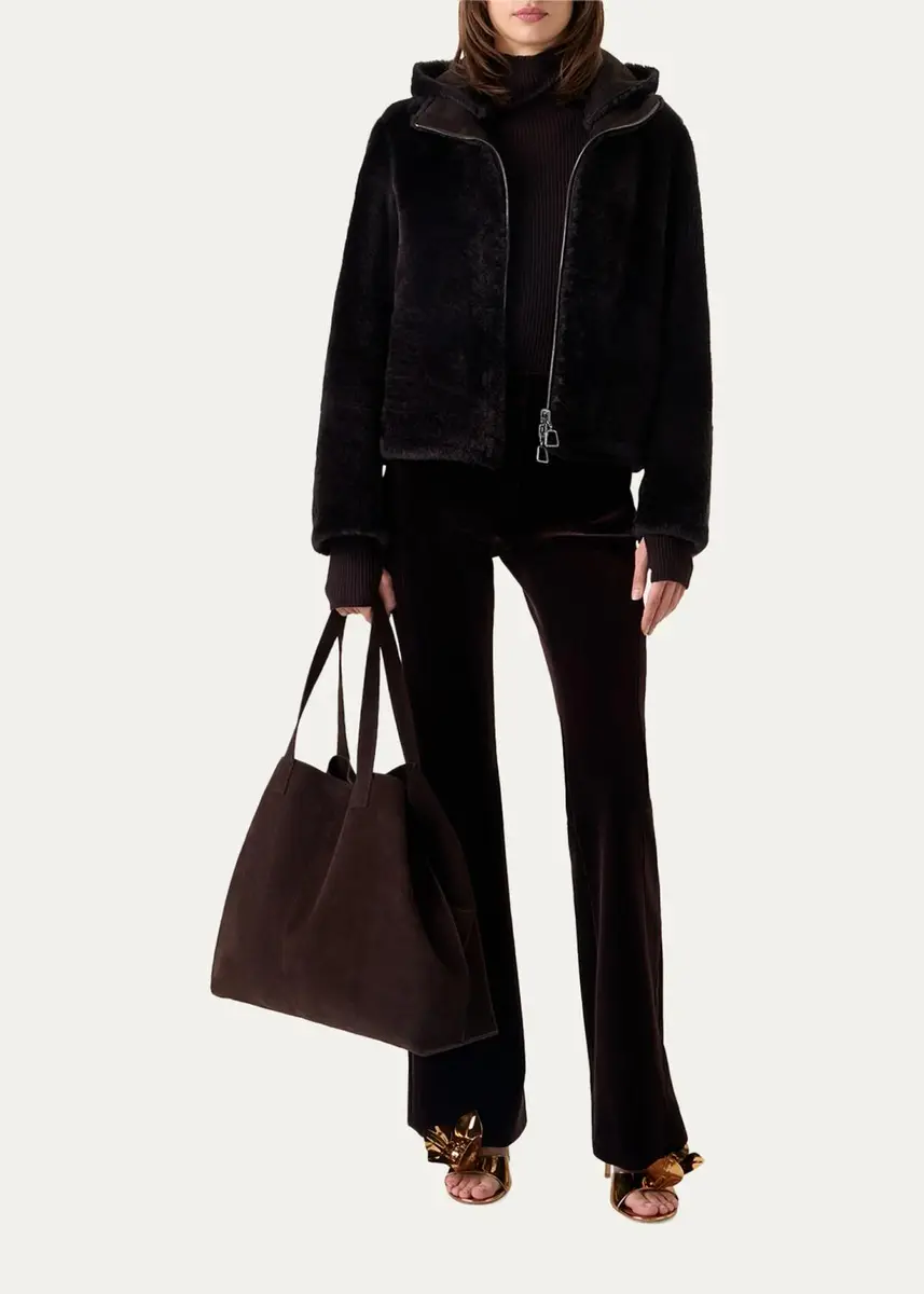 Akris Ai Large Slouchy Suede Tote Bag | Thumbnail 9 Akris Ai Large Slouchy Suede Tote Bag | Thumbnail 9