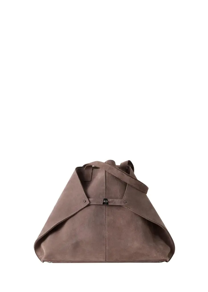 Akris Ai Large Slouchy Suede Tote Bag