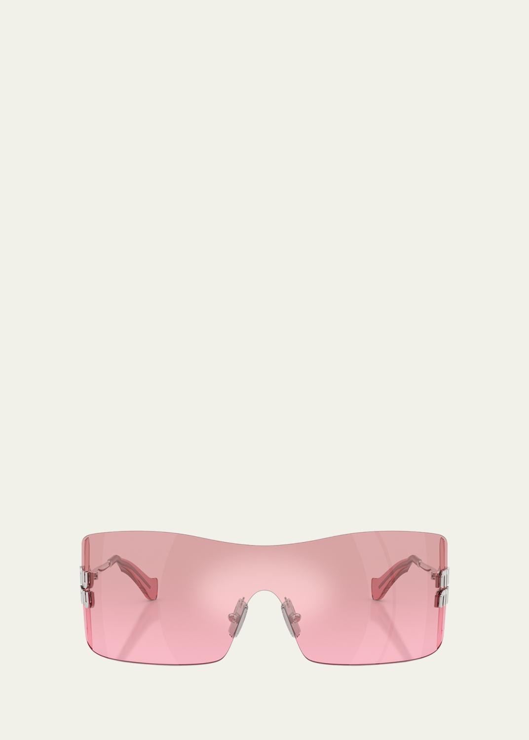 Miu Miu 144MM Shield Sunglasses