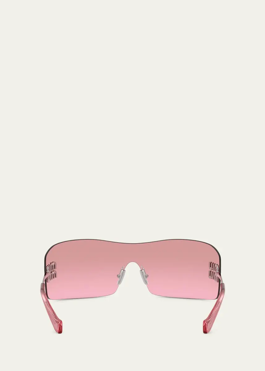 Miu Miu 144MM Shield Sunglasses | Thumbnail 4