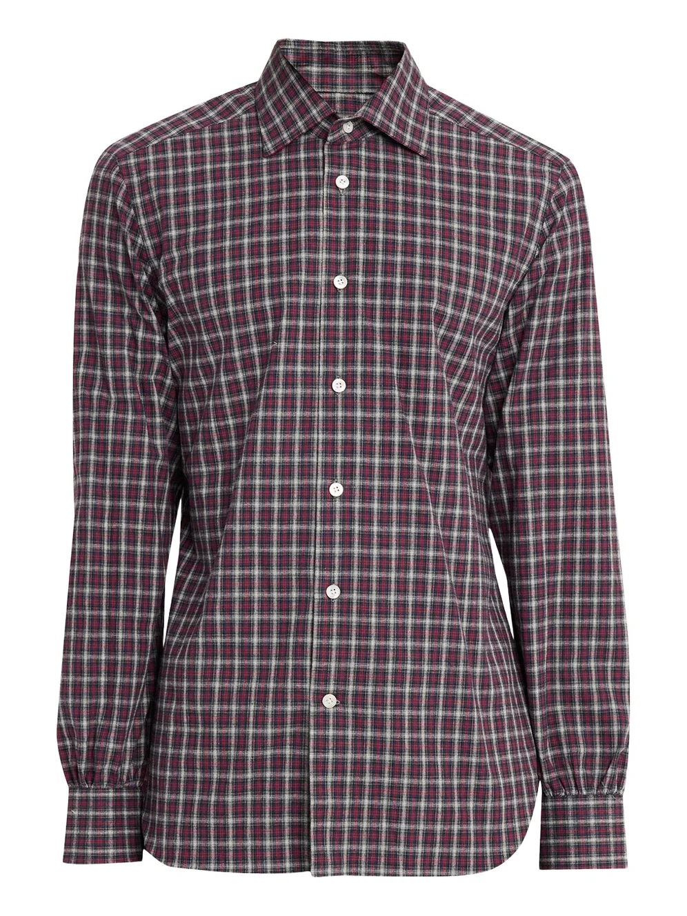 Men's Cotton Plaid Button-Down Shirt Men's Cotton Plaid Button-Down Shirt