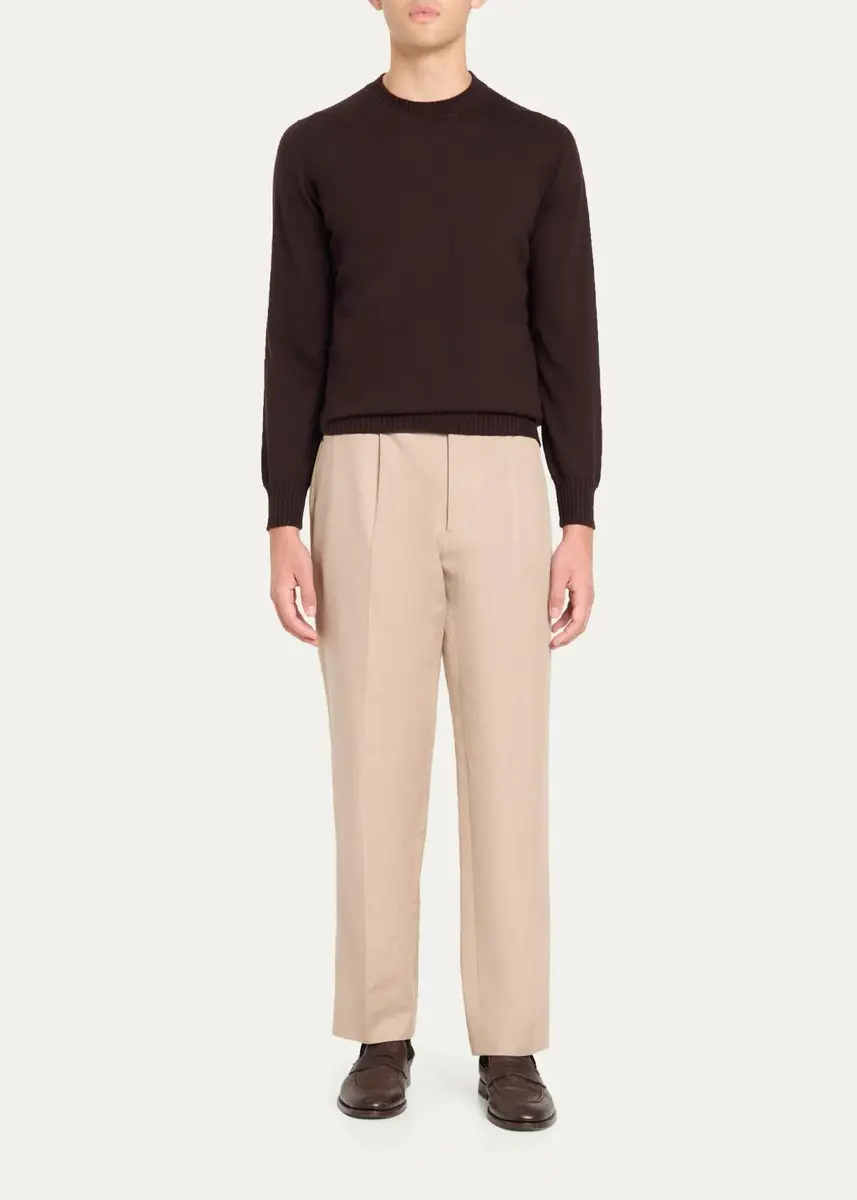 Fioroni Men's Cashmere Crewneck Sweater | Thumbnail 2