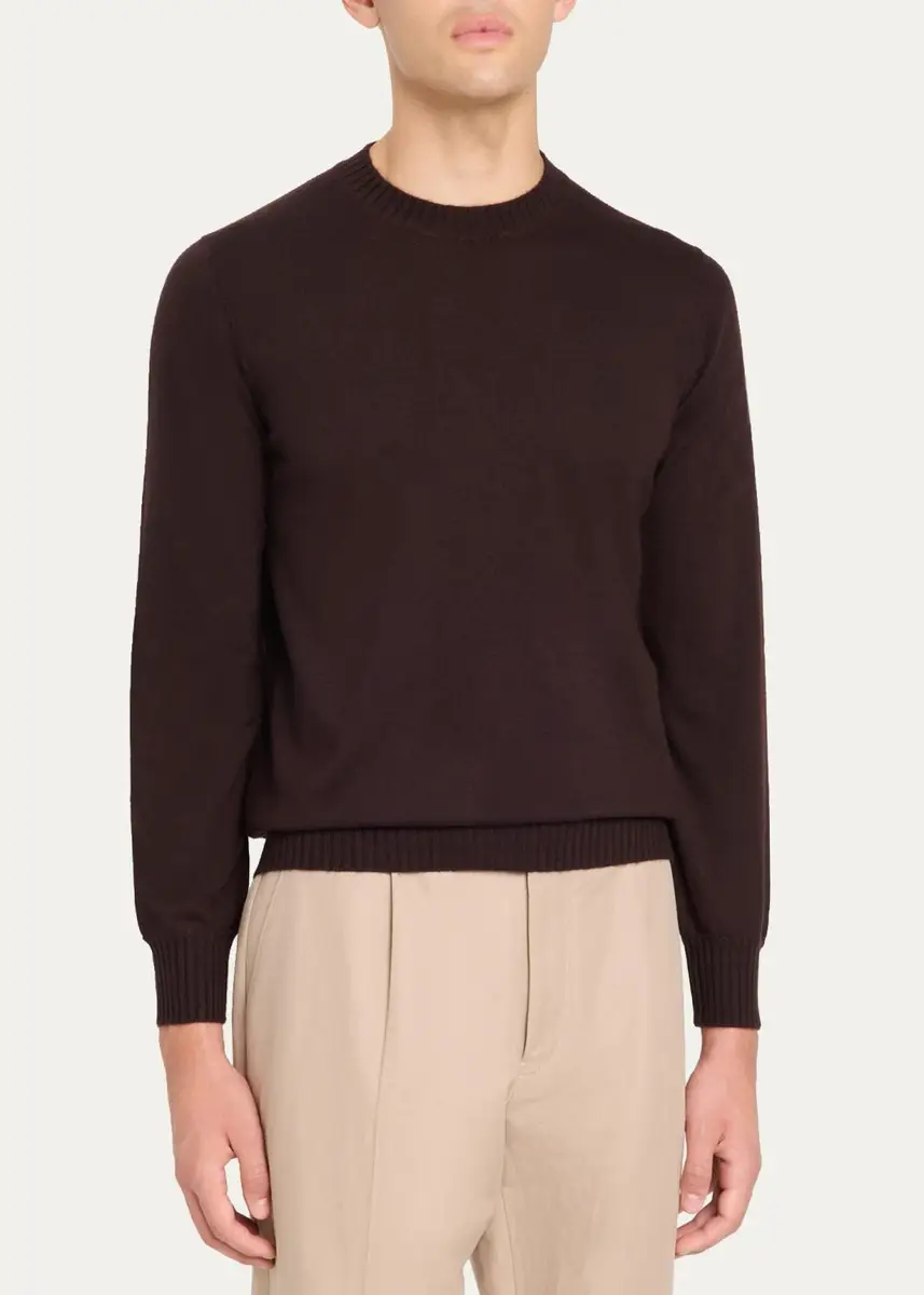 Fioroni Men's Cashmere Crewneck Sweater | Thumbnail 4