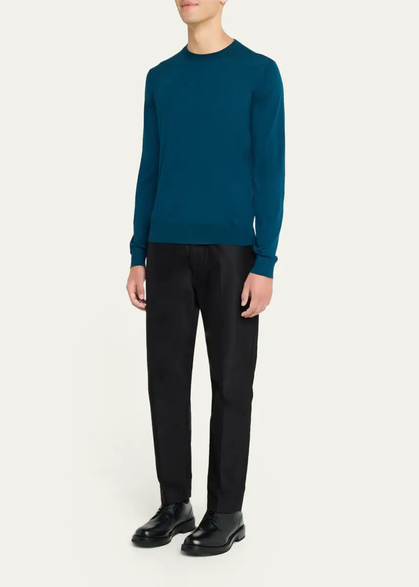 Fioroni Men's Merino Wool Crewneck Sweater | Thumbnail 2
