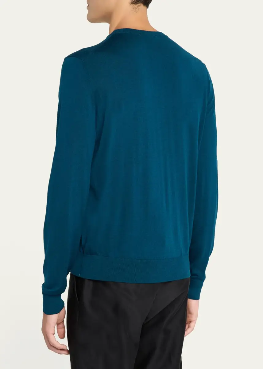 Fioroni Men's Merino Wool Crewneck Sweater | Thumbnail 3