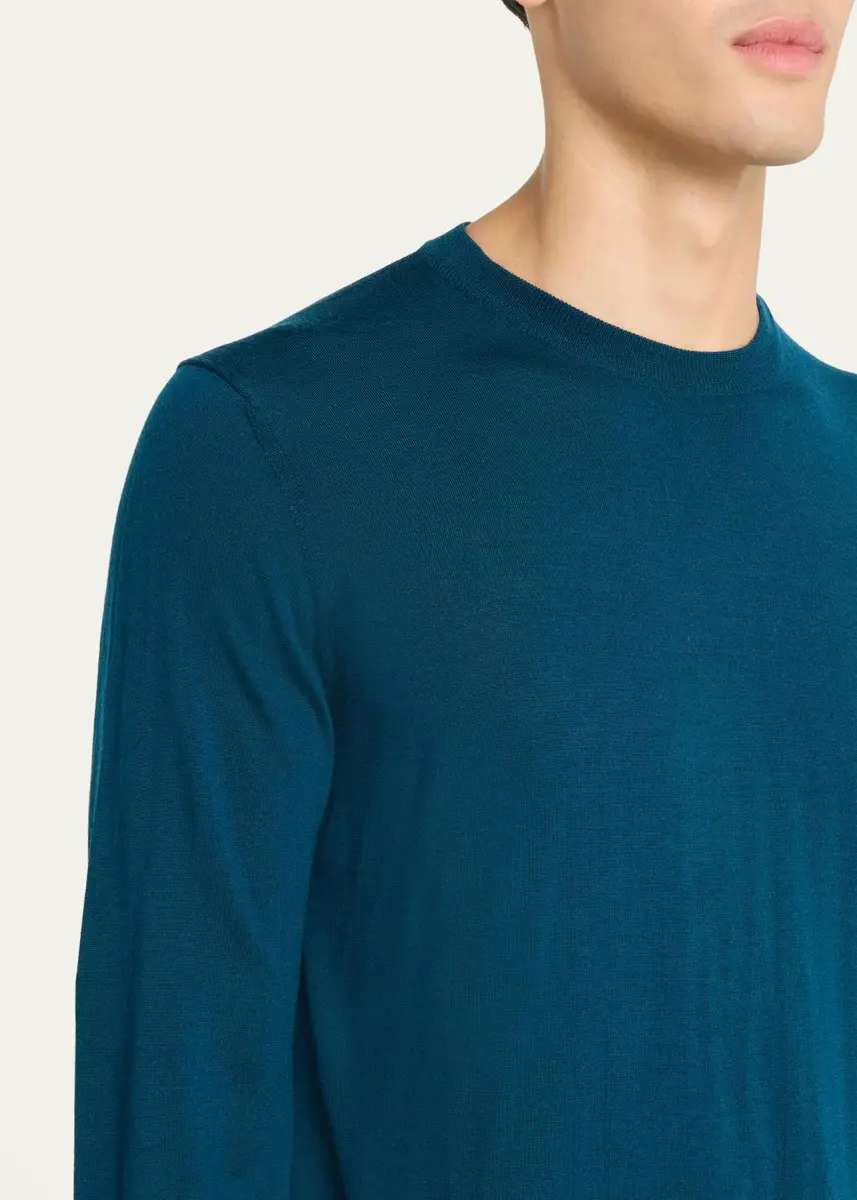 Fioroni Men's Merino Wool Crewneck Sweater | Thumbnail 5