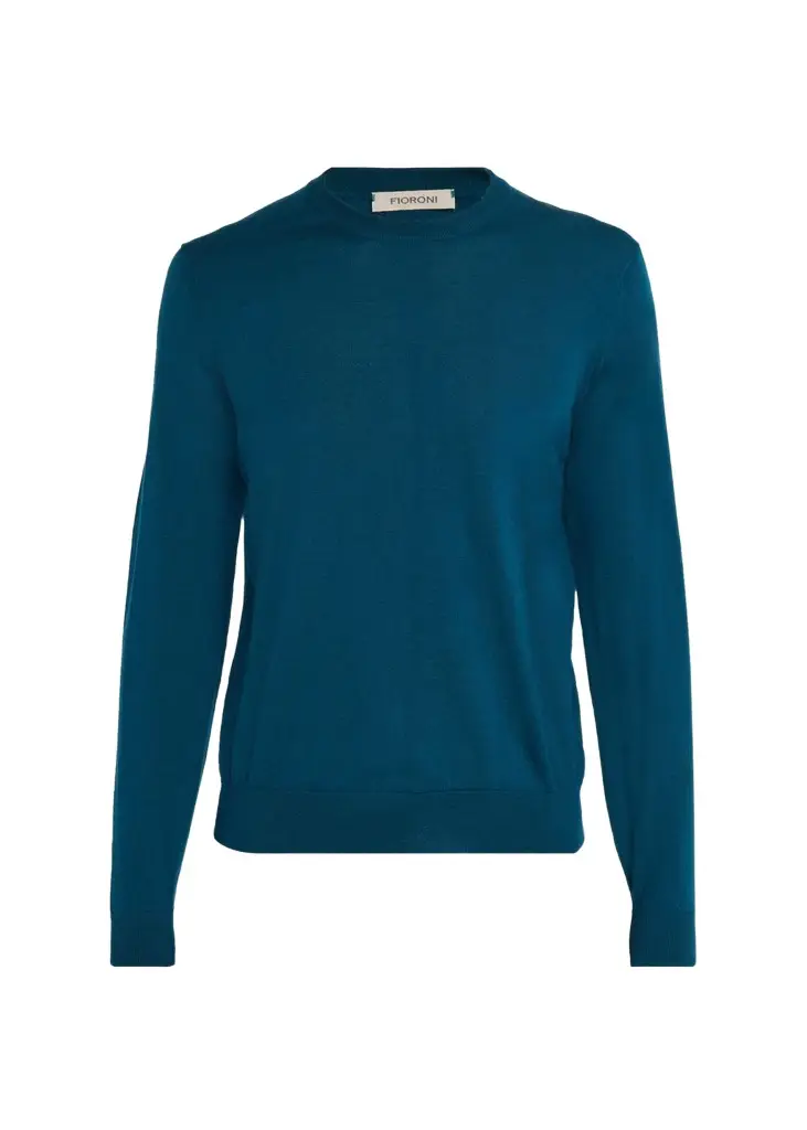 Fioroni Men's Merino Wool Crewneck Sweater