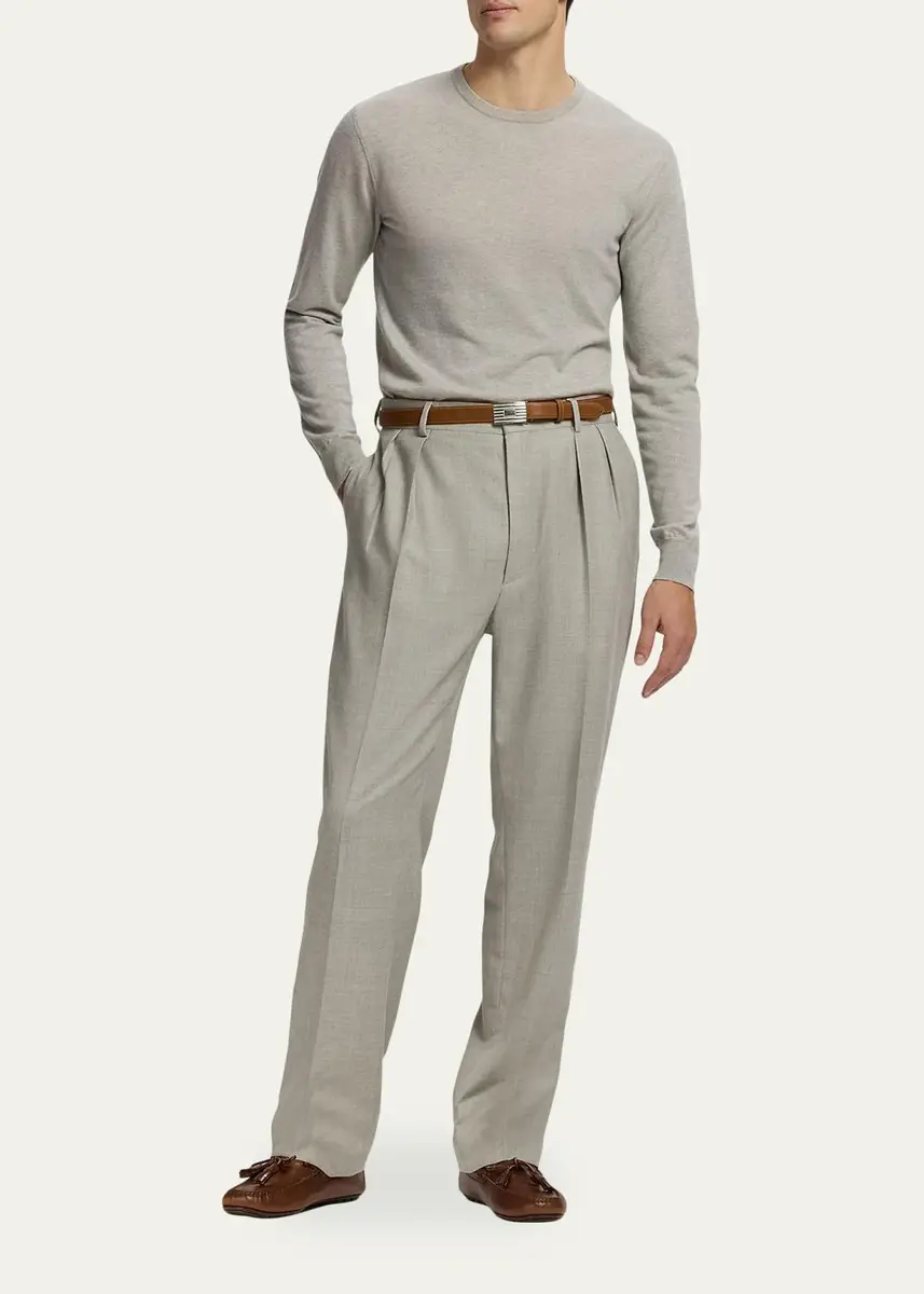 Ralph Lauren Purple Label Men's Cashmere Crewneck Sweater | Thumbnail 2 Ralph Lauren Purple Label Men's Cashmere Crewneck Sweater | Thumbnail 2
