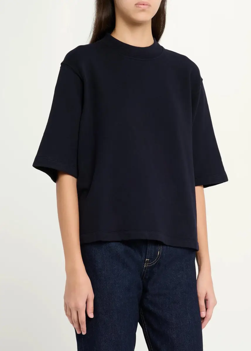 TWP Cropped Mock-Neck T-Shirt | Thumbnail 4