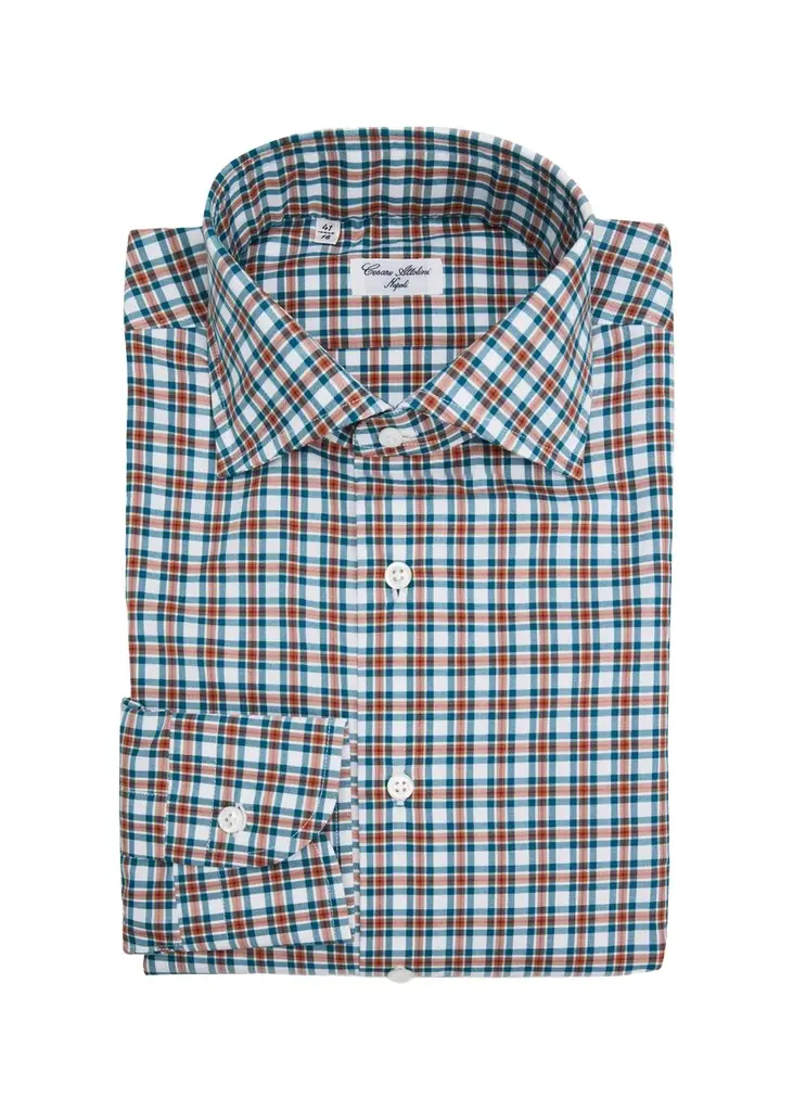 Cesare Attolini Men's Cotton Plaid Button-Down Shirt