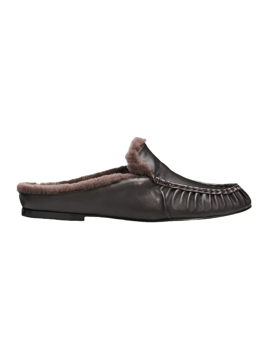 Tevin Shearling Suede Mules Tevin Shearling Suede Mules