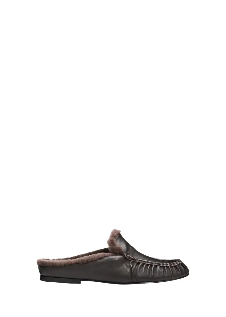 Tevin Shearling Suede Mules Tevin Shearling Suede Mules