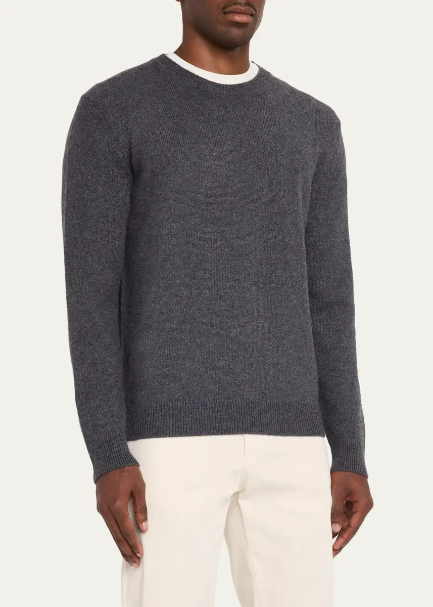 Massimo Alba Men's Cashmere Crewneck Sweater | Thumbnail 8