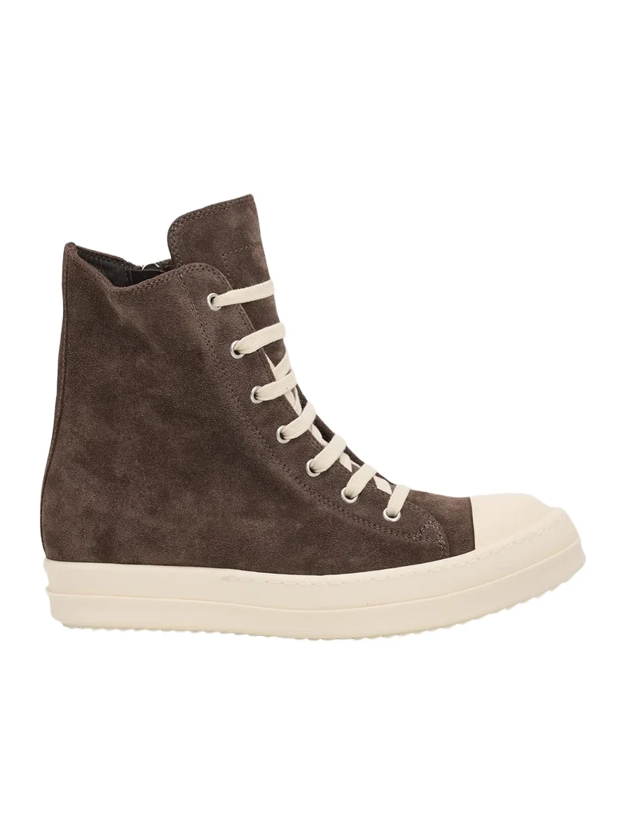Rick Owens Suede High-Top Sneakers