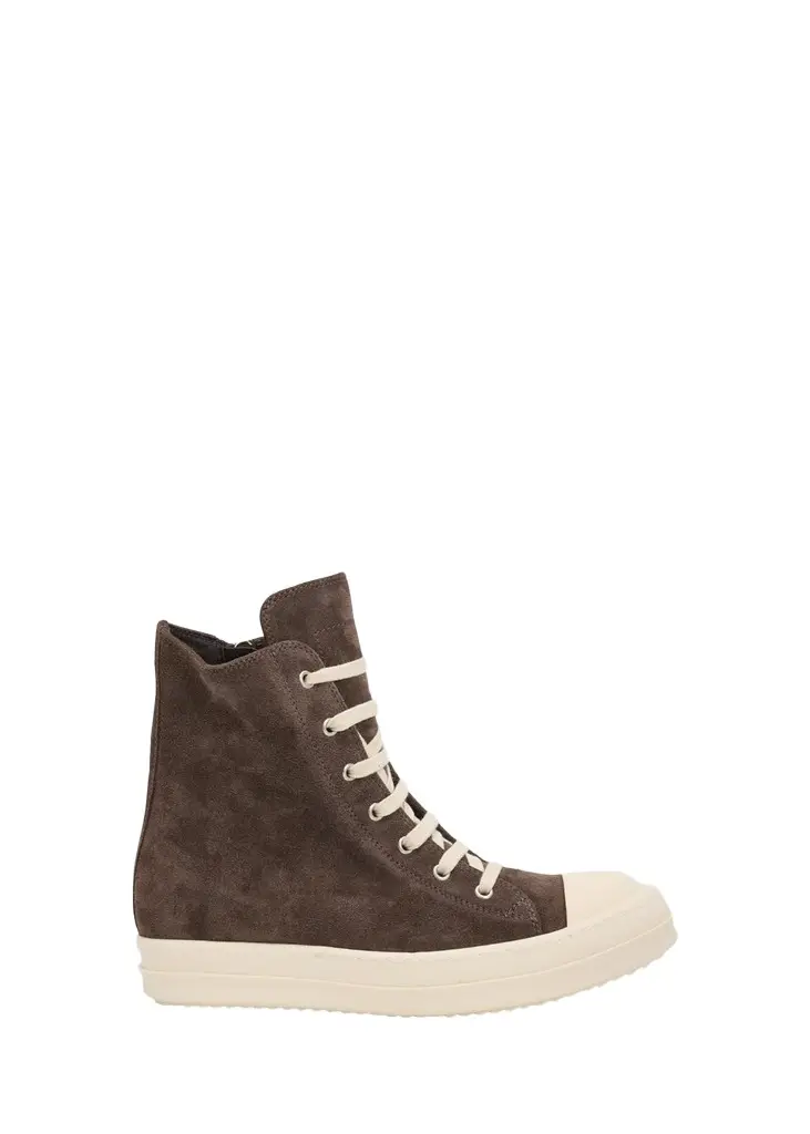 Rick Owens Suede High-Top Sneakers