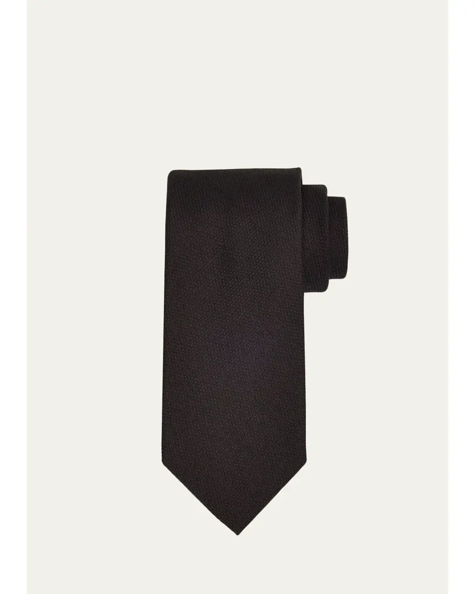 Tom Ford Men's Micro-Jacquard Silk Tie | Thumbnail 2 Tom Ford Men's Micro-Jacquard Silk Tie | Thumbnail 2