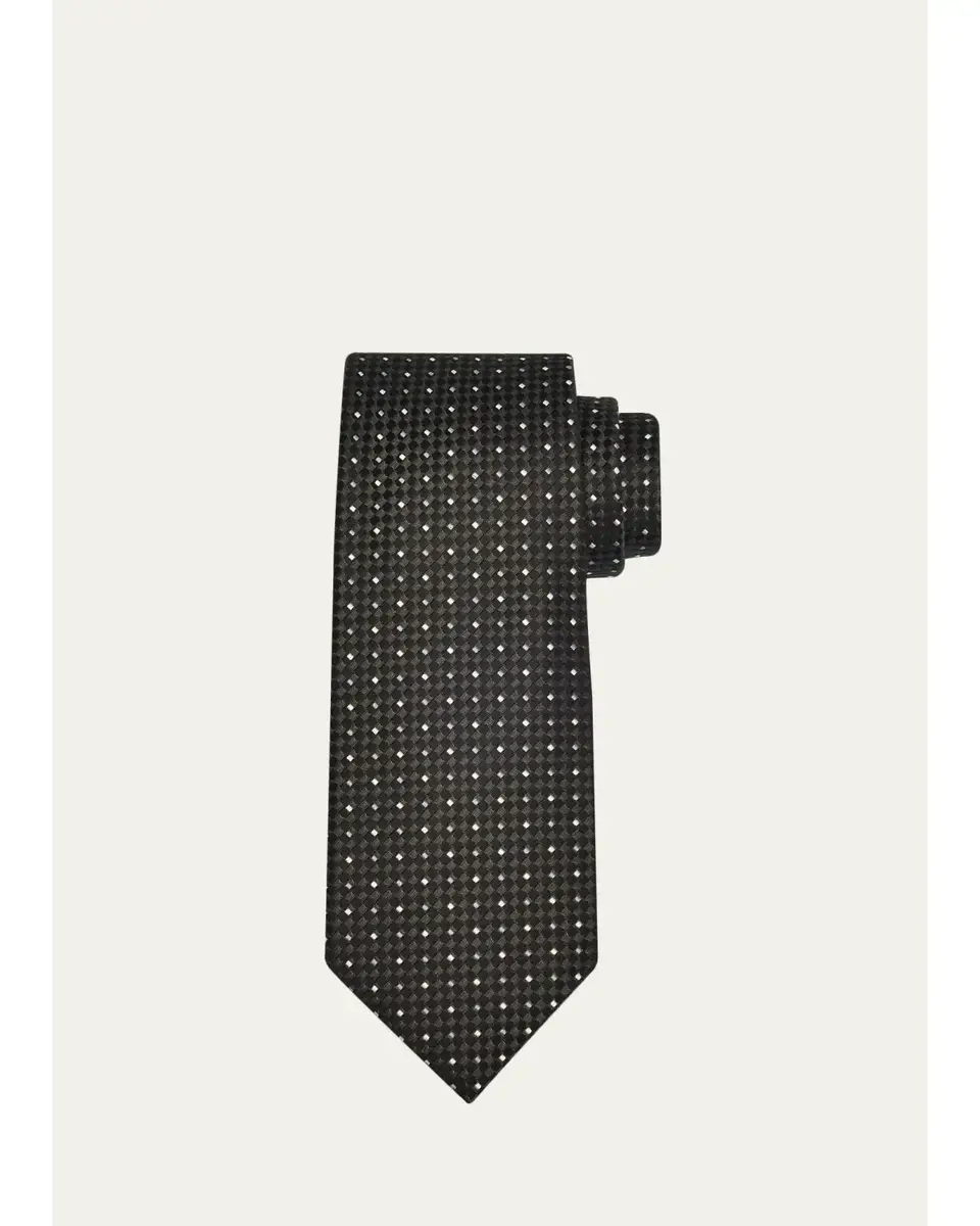 Tom Ford Men's Micro-Jacquard Silk Tie | Thumbnail 10 Tom Ford Men's Micro-Jacquard Silk Tie | Thumbnail 10