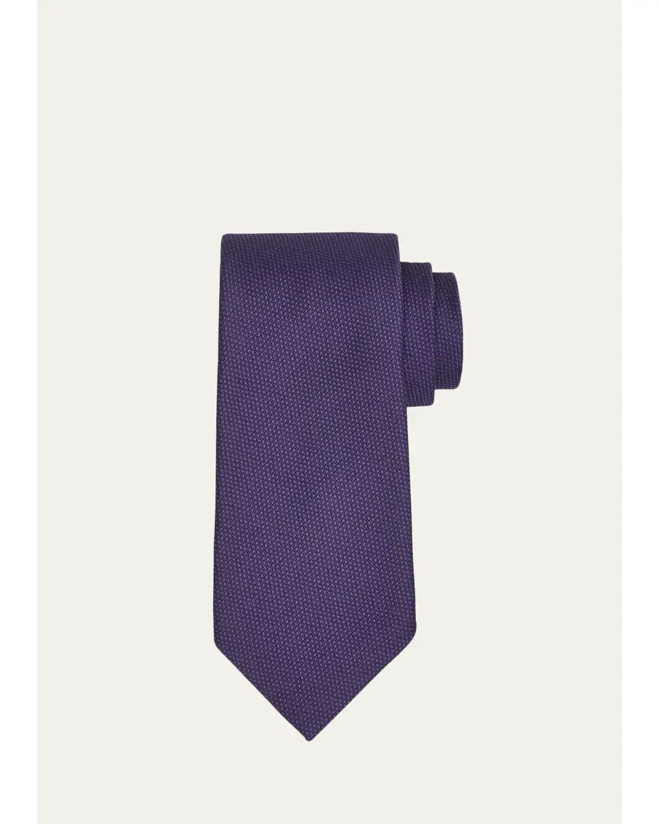 Tom Ford Men's Micro-Jacquard Silk Tie | Thumbnail 3 Tom Ford Men's Micro-Jacquard Silk Tie | Thumbnail 3