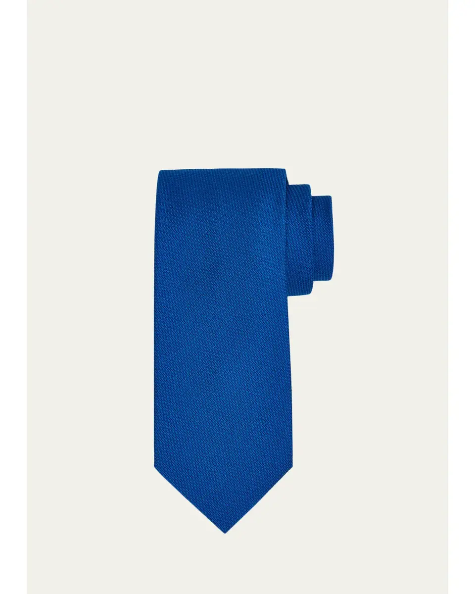 Tom Ford Men's Micro-Jacquard Silk Tie | Thumbnail 5 Tom Ford Men's Micro-Jacquard Silk Tie | Thumbnail 5