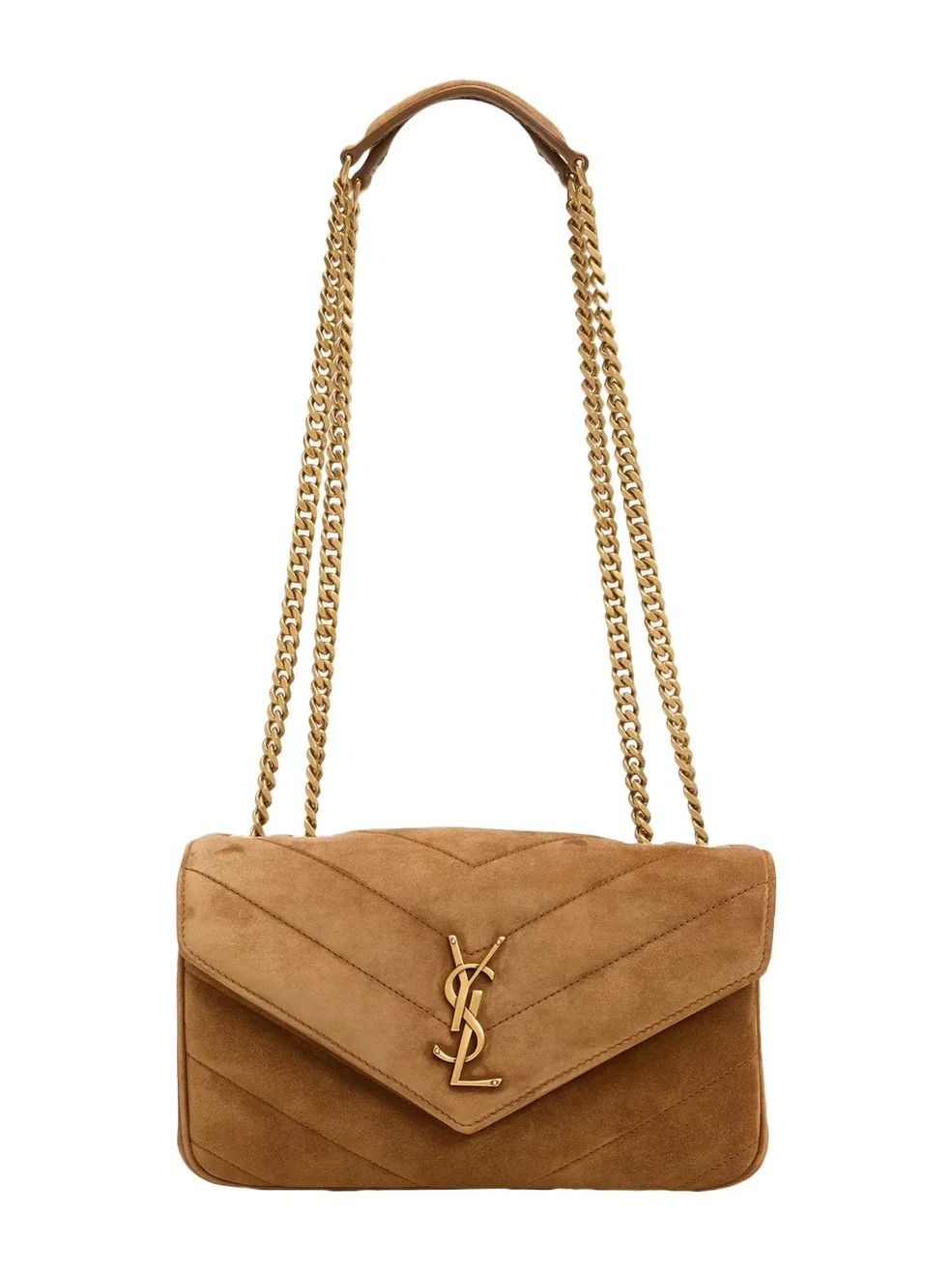 Loulou Small Quilted Suede Shoulder Bag Loulou Small Quilted Suede Shoulder Bag