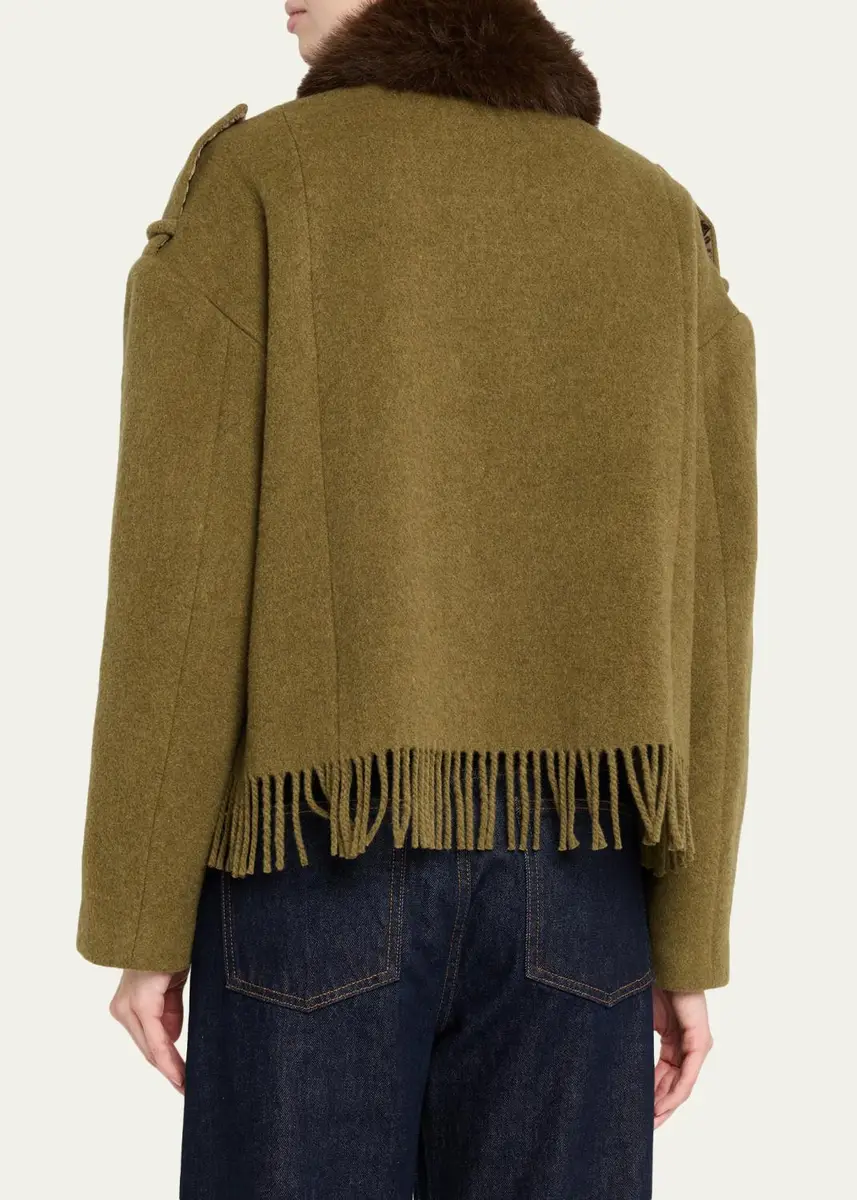 3.1 Phillip Lim Wool-Blend Scarf-Hem Jacket | Thumbnail 3 3.1 Phillip Lim Wool-Blend Scarf-Hem Jacket | Thumbnail 3