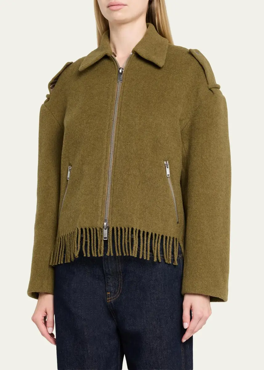 3.1 Phillip Lim Wool-Blend Scarf-Hem Jacket | Thumbnail 4 3.1 Phillip Lim Wool-Blend Scarf-Hem Jacket | Thumbnail 4