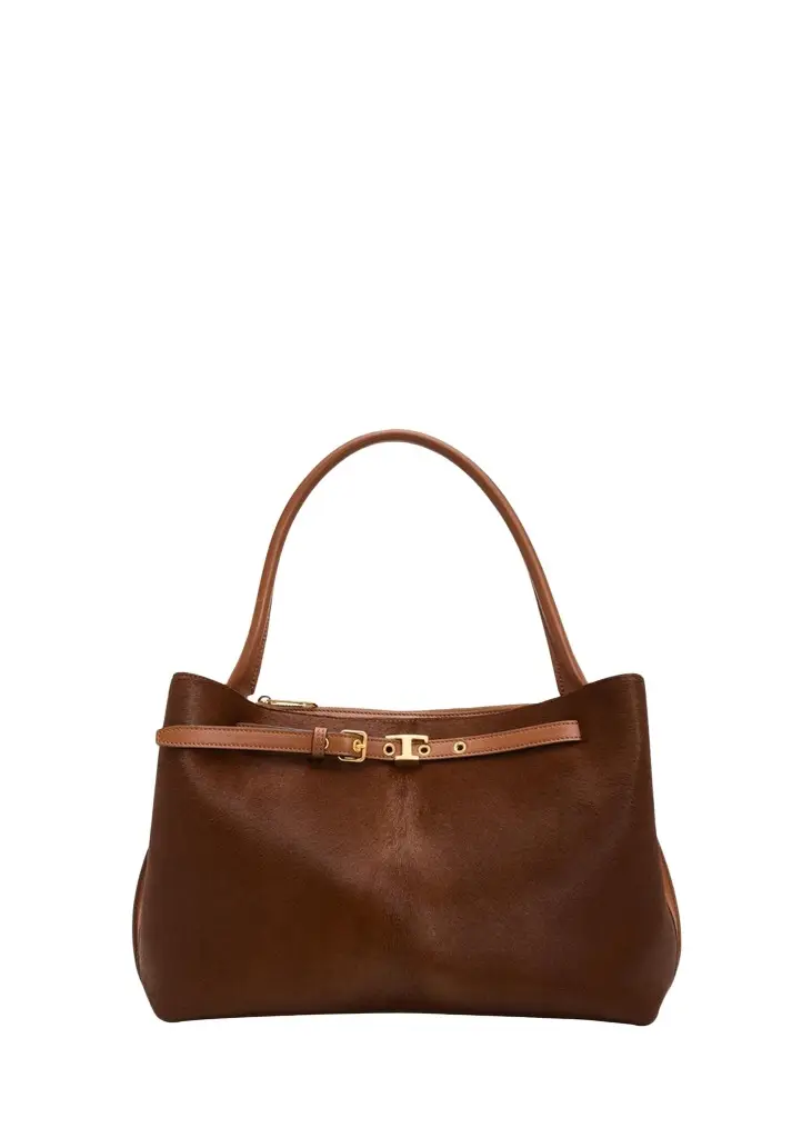 Tod's Tim Calf Hair Top-Handle Bag