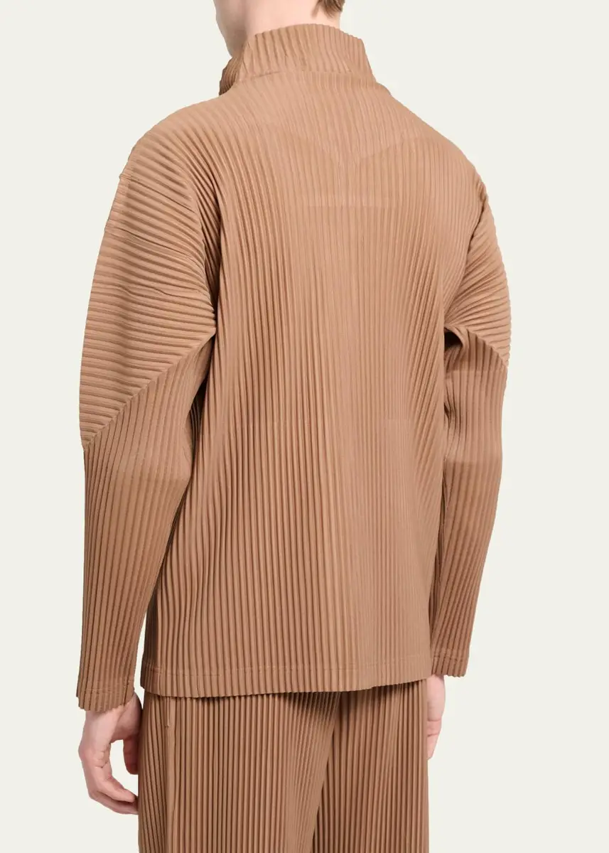 Homme Plissé Issey Miyake Men's Pleated Full-Zip Jacket | Thumbnail 3