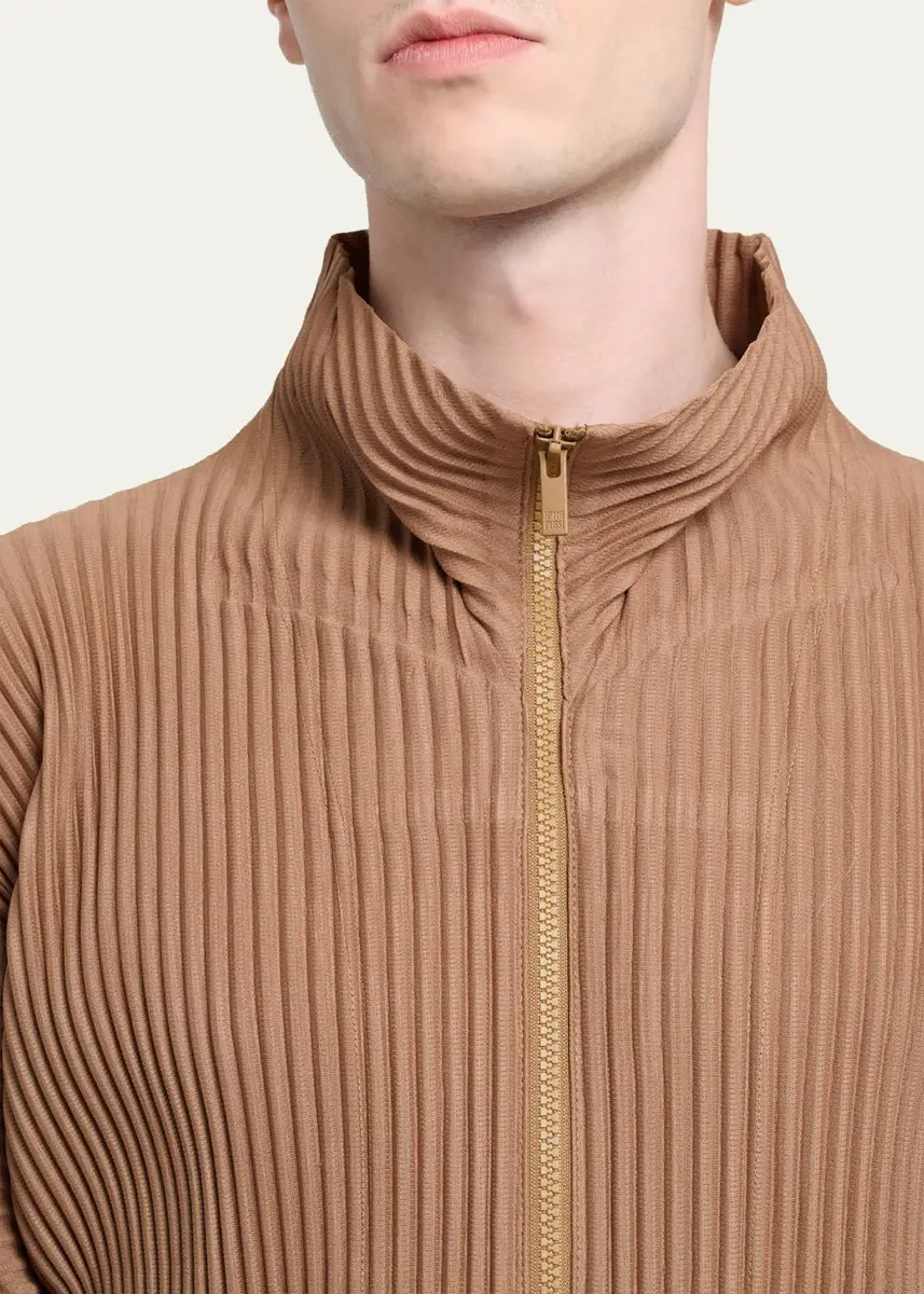 Homme Plissé Issey Miyake Men's Pleated Full-Zip Jacket | Thumbnail 5